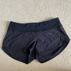 Speed up Lululemon shorts. Size 6. EUC